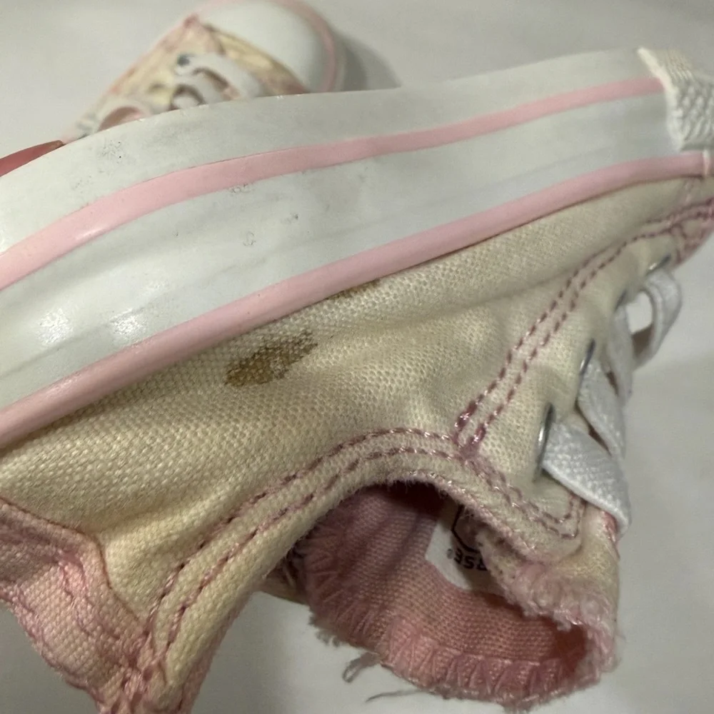 Vintage Converse Kids Pink Floral Sneakers